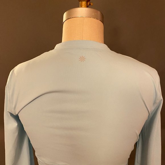 Athleta Rash Guard Swimsuit Ruched Long Sleeve - Picture 6 of 11